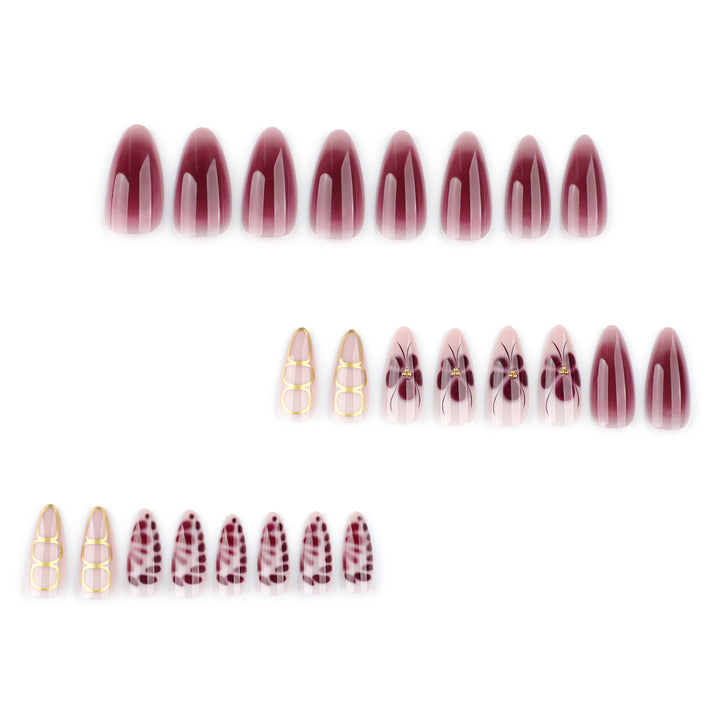 Elegant Nail Art with Floral Design and Glitter Accents Stornfield