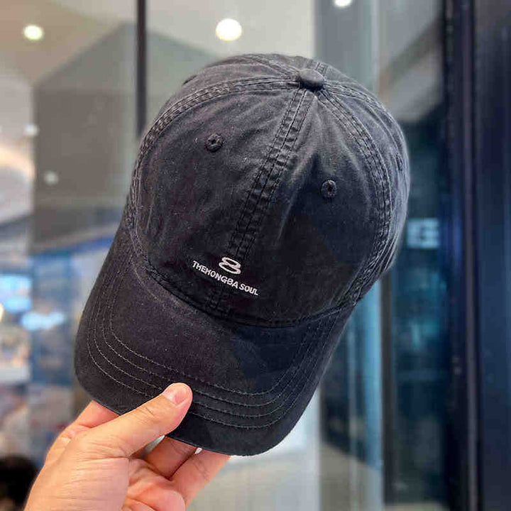 Men's Distressed Cotton Baseball Cap Stornfield