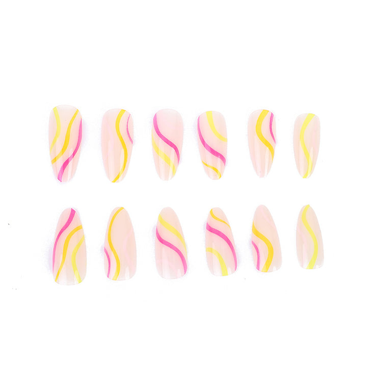 Artistic Stiletto Nail Art Design