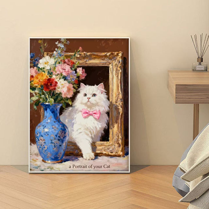 Decorative Cat-Themed Art Print Stornfield