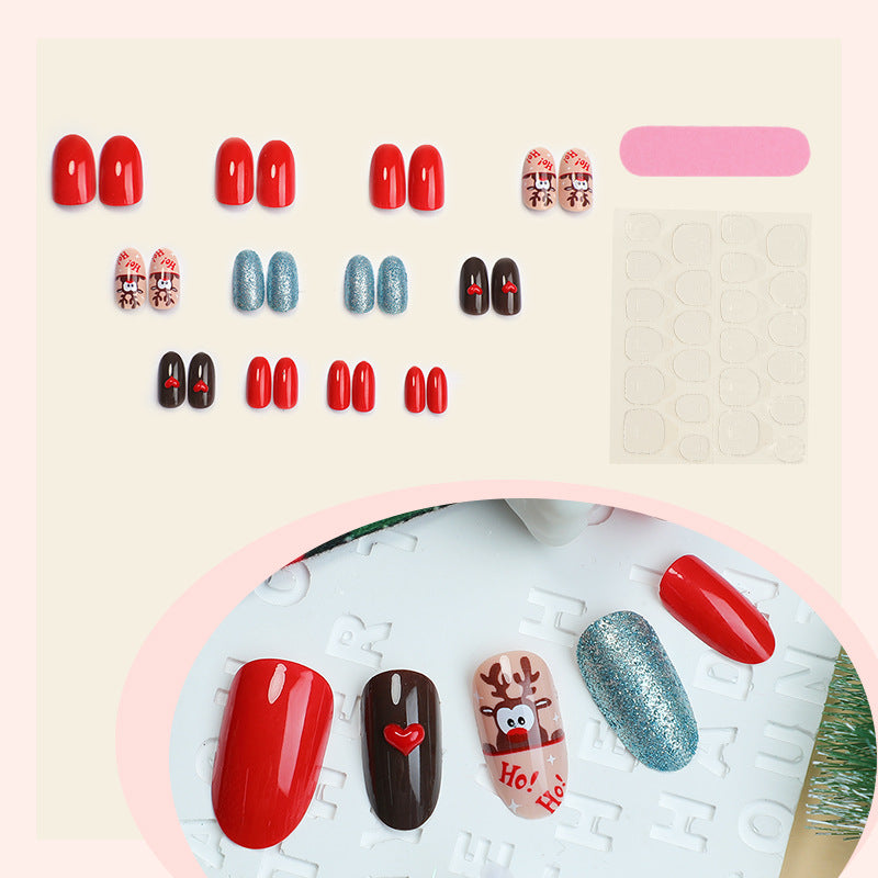 Artistic Holiday-Themed Press-On Nails Kit Stornfield