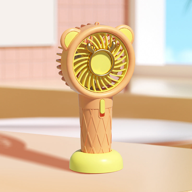 Women's Portable Mini Cooler Fan with Animal Motif Stornfield