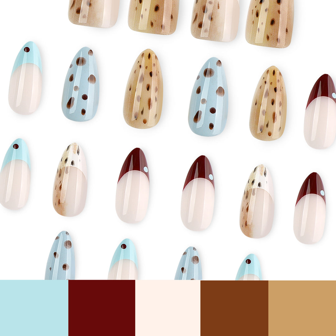 Artful stiletto nails with modern animal motif Stornfield