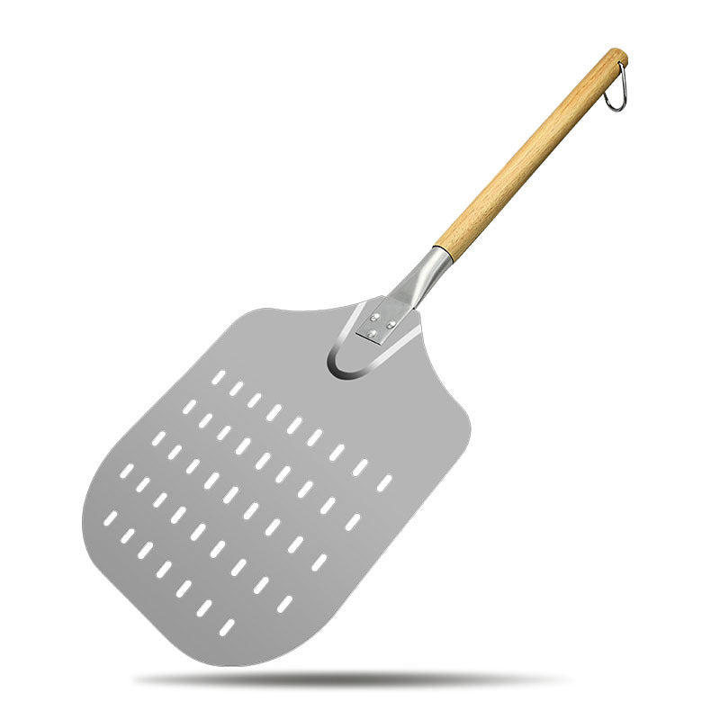 perforated professional pizza peel with beveled stainless steel blade and beech wood handle Stornfield
