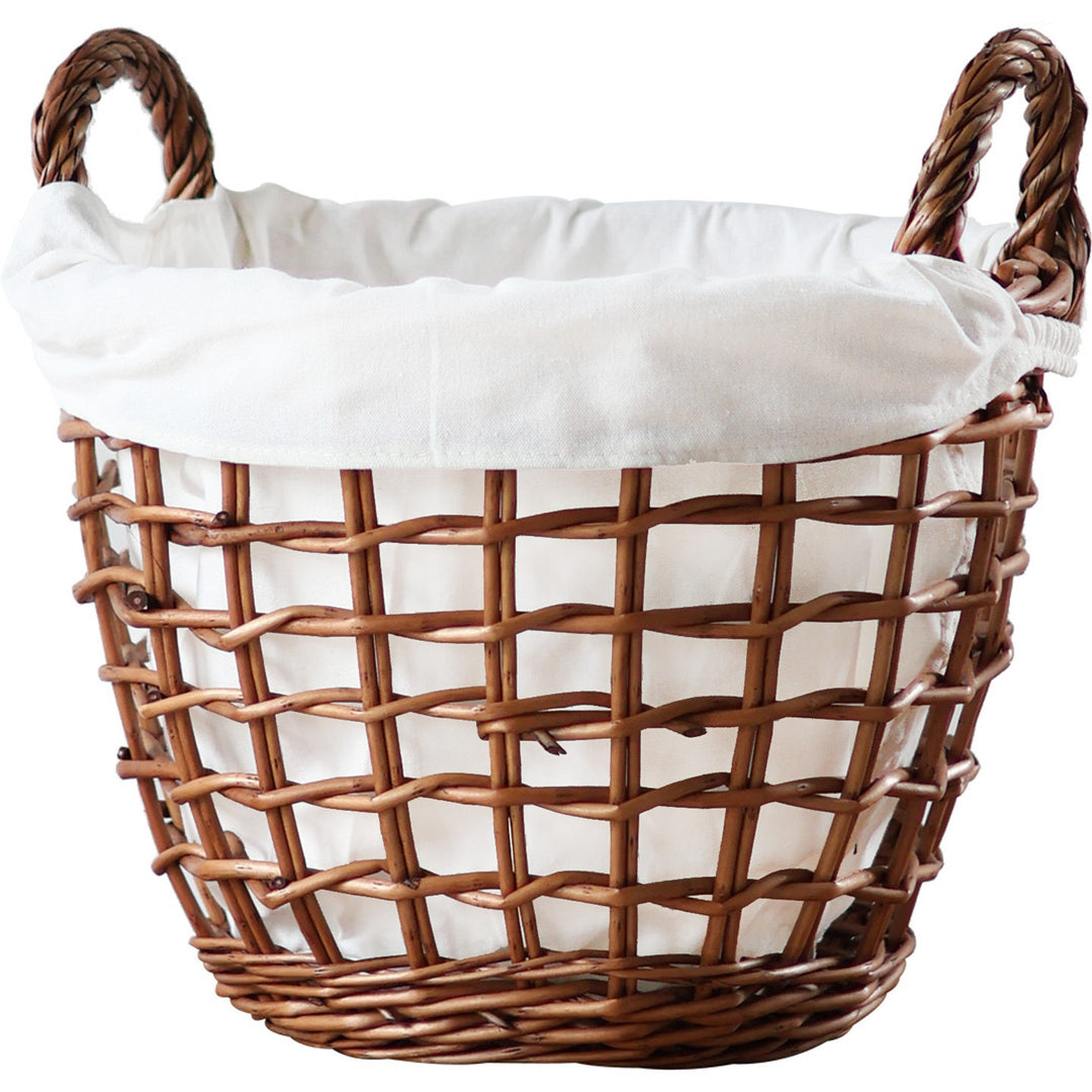 Handcrafted storage basket with cotton lining Stornfield