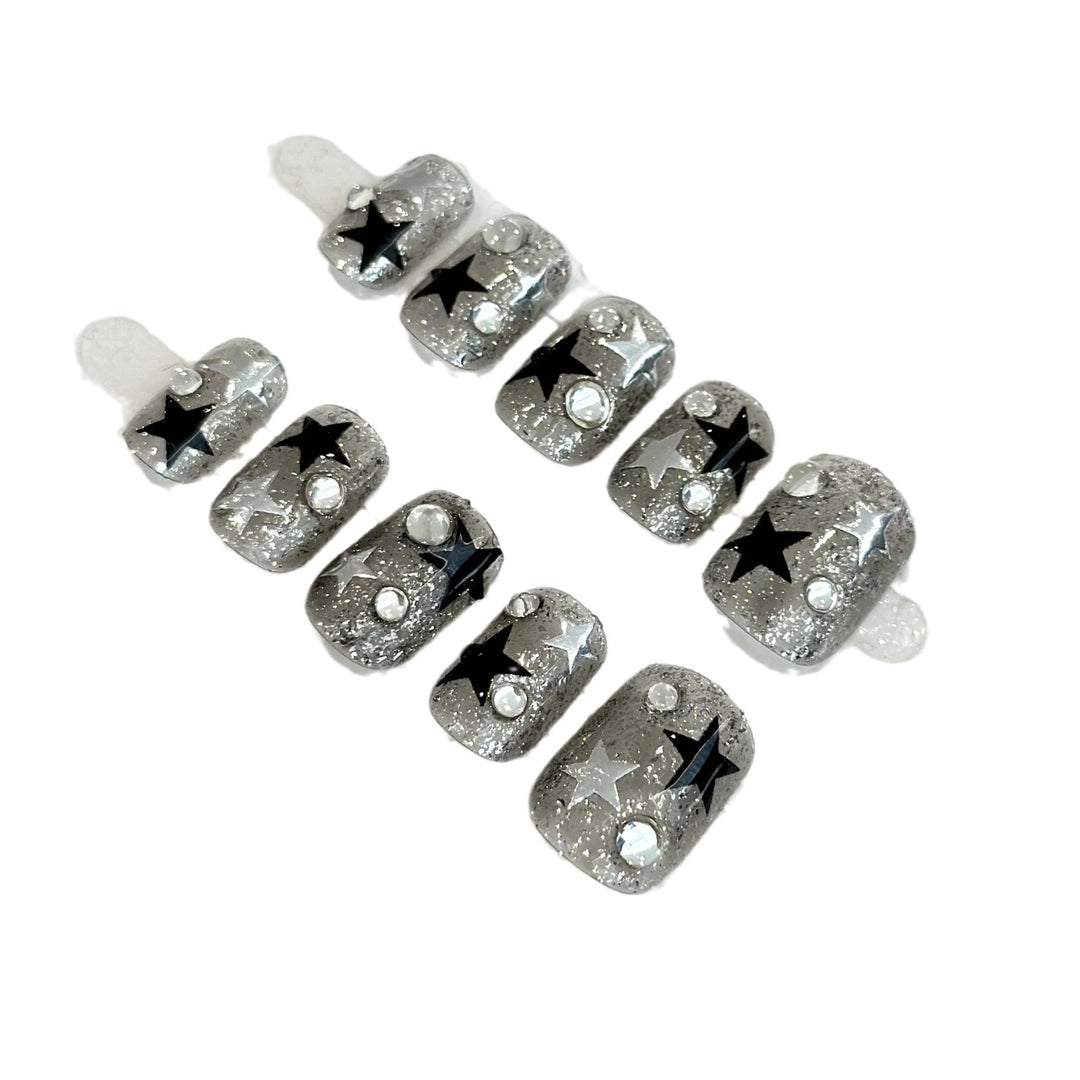 Starry Glitter Press-On Nail Set