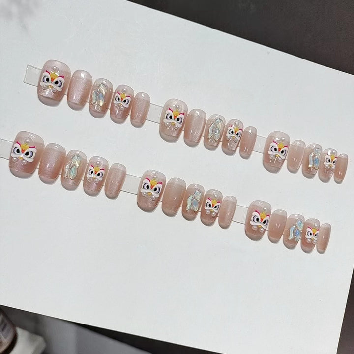 Designer Butterfly-Themed Press-On Nail Set Stornfield