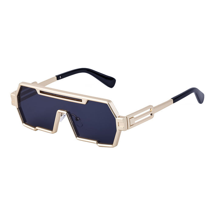 Women's fashionable sunglasses in a futuristic design with a wide frame Stornfield