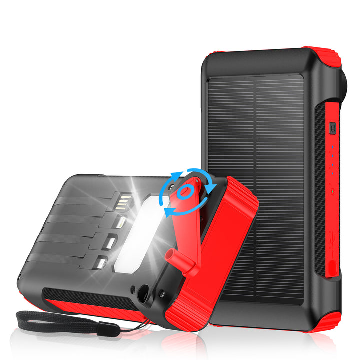 Robust Solar Power Bank with LED Light and Compass Stornfield
