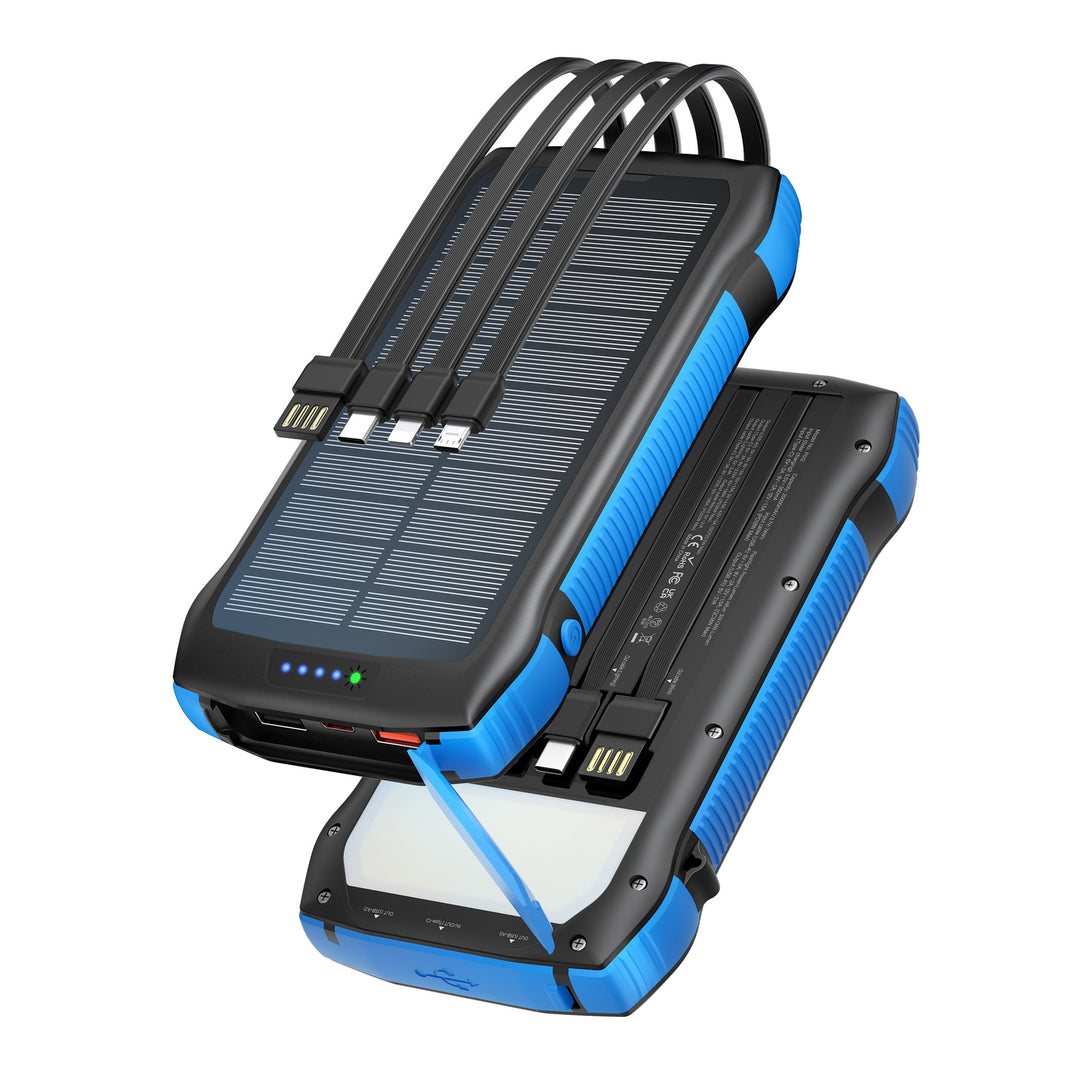 Solar Power Bank with multifunctionality and fast charging feature Stornfield