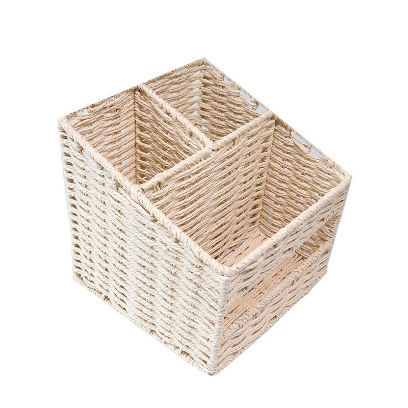 Ladies Storage Basket in Natural Woven Look Stornfield