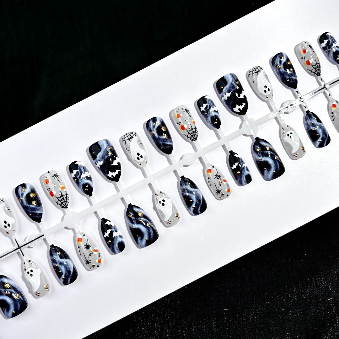 Halloween-Themed Press-On Nail Art Set 1790745925