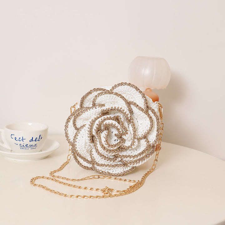 Shoulder bag in romantic rose design Stornfield