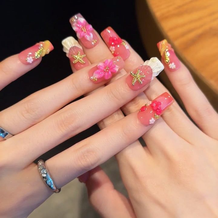 Decorative 3D Floral Nail Art Set