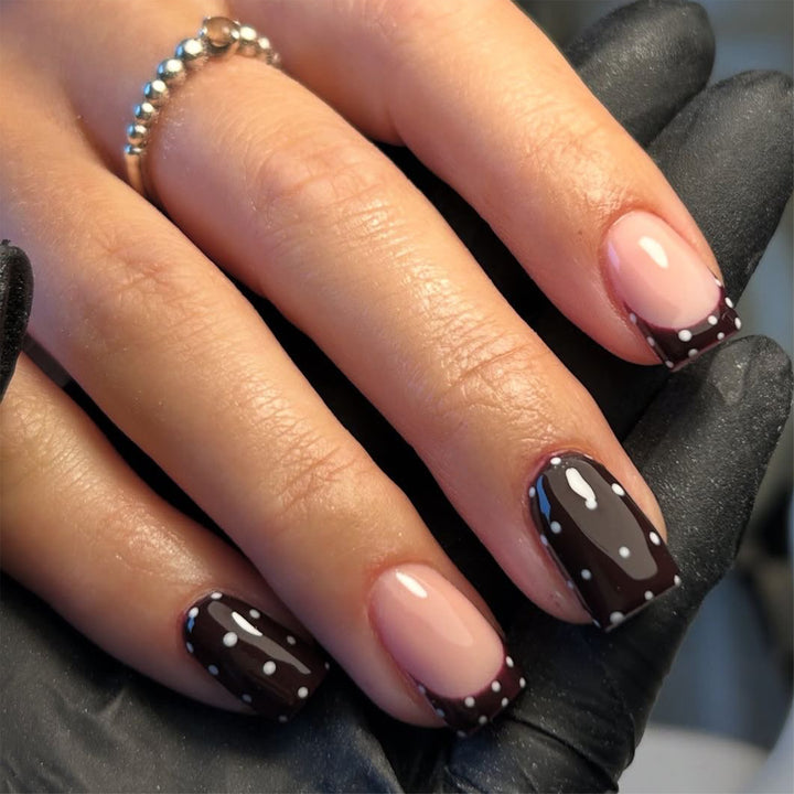 Artful Nail Art with Trendy Dot Design Stornfield