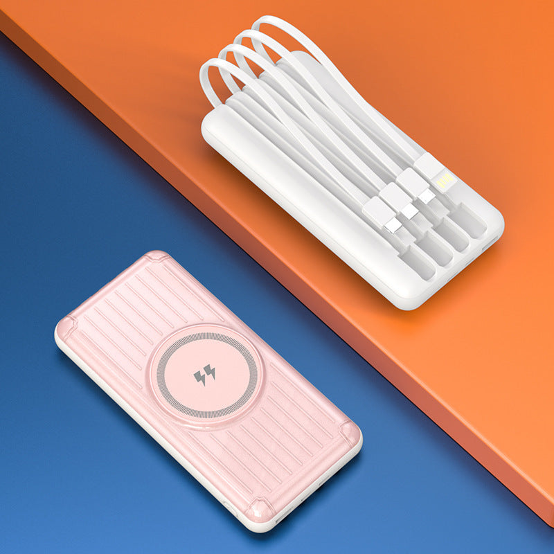 Compact power bank with integrated charging cable and fast USB-C connection Stornfield