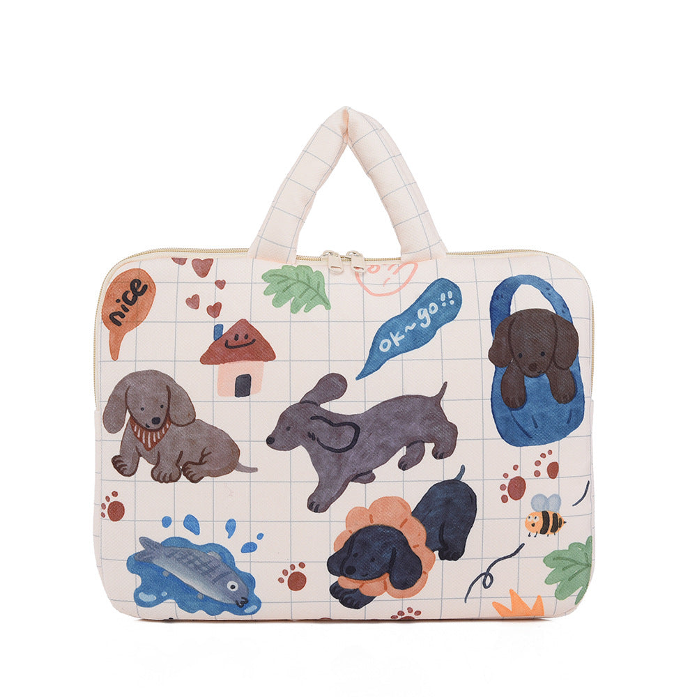 Stylish laptop cover with cute dog design Stornfield