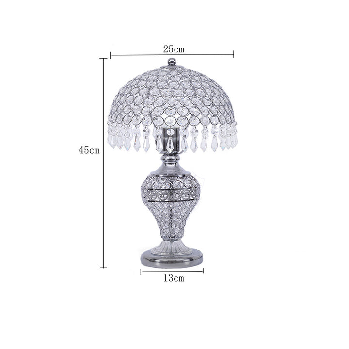 Crystal Table Lamp with Elegant Glass Shade