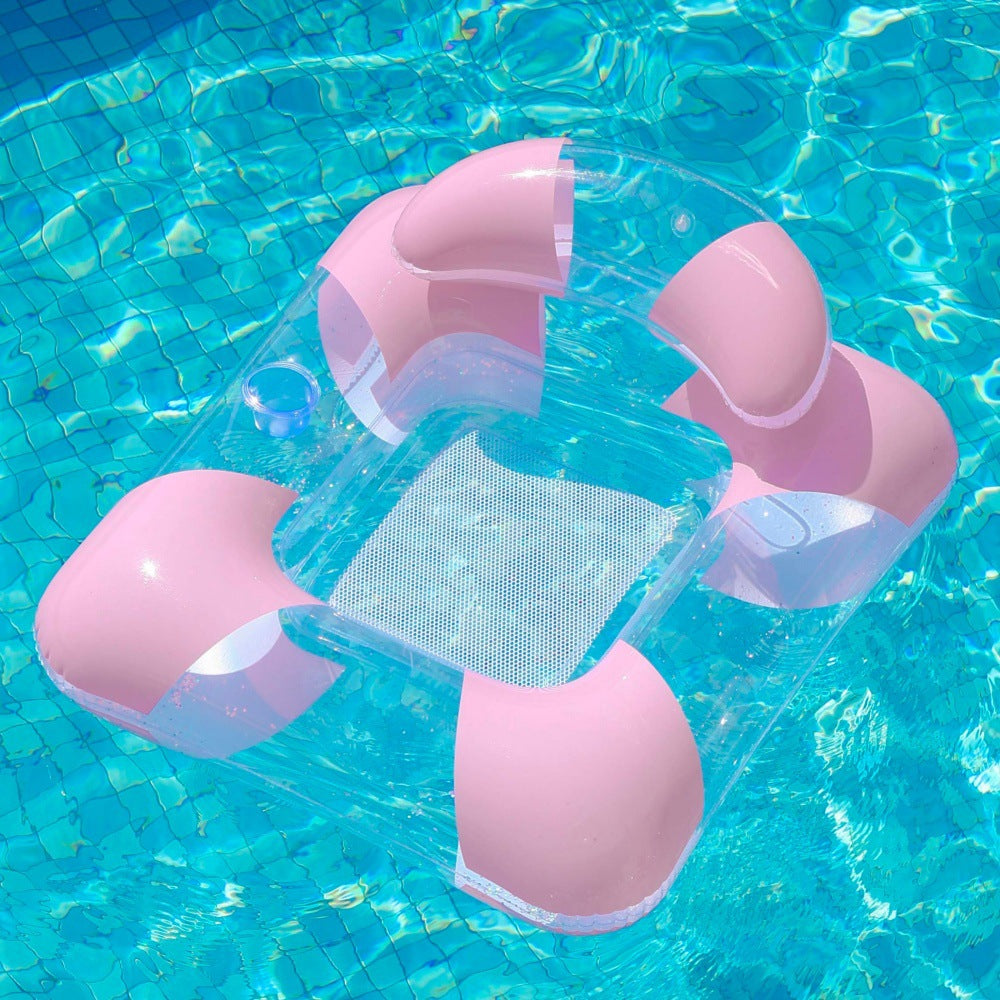 Inflatable Pool Lounger with Canopy Stornfield