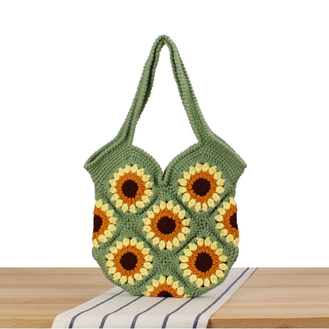 Handbag with Floral Crochet Patterns Stornfield