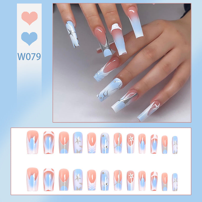 Artistic Nail Tips with Maritime Design Stornfield
