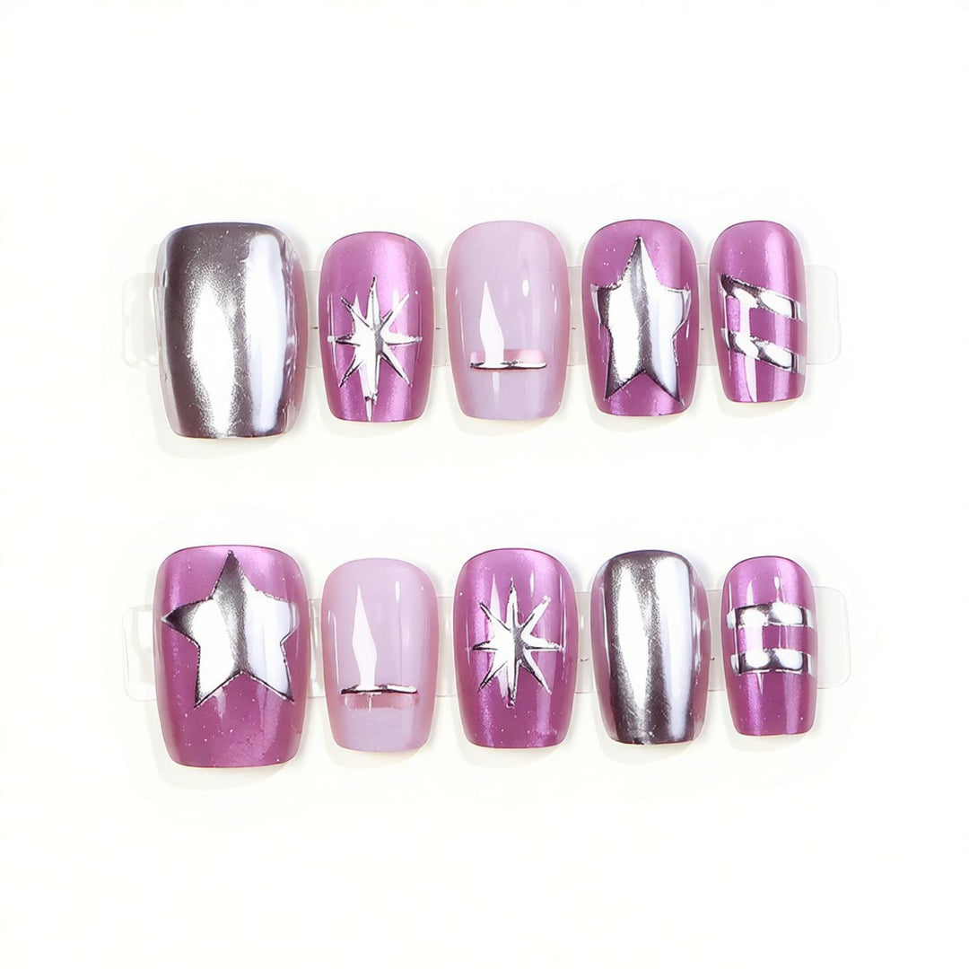 Artistic Press-On Nail Design Stornfield