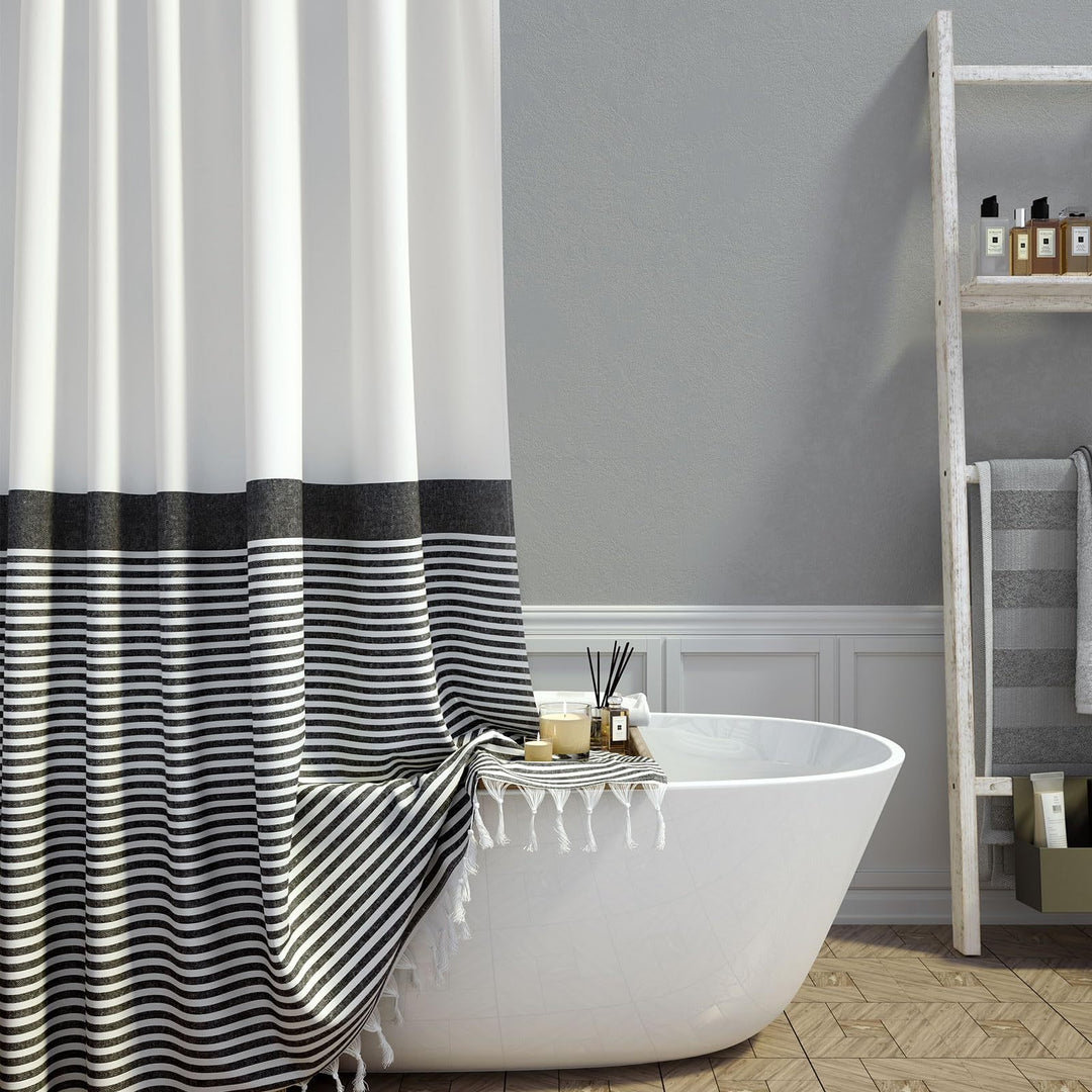 Chic Striped Shower Curtain Stornfield