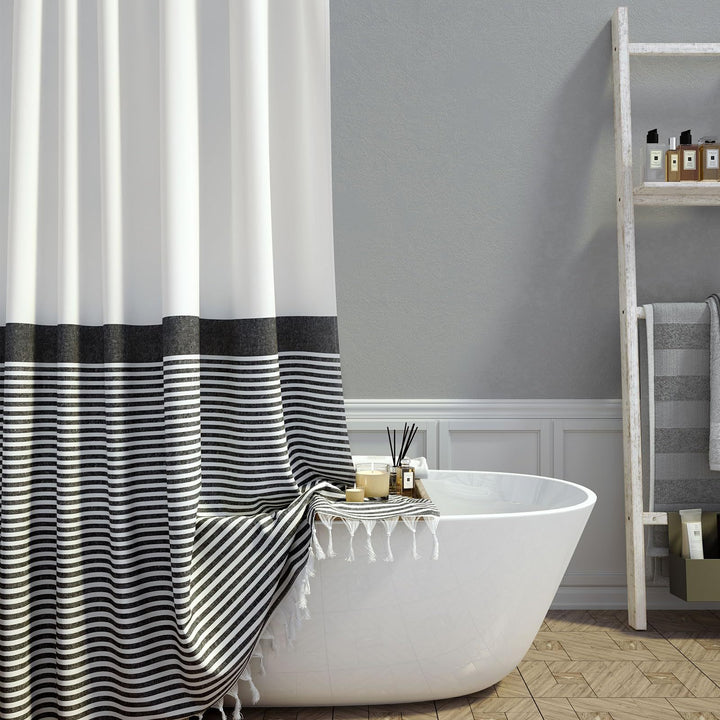 Chic Striped Shower Curtain Stornfield