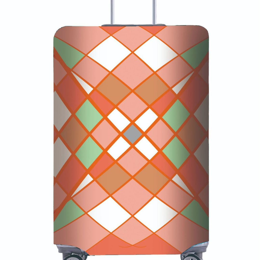 Women's Hard Shell Suitcase with Modern Geometric Design Stornfield