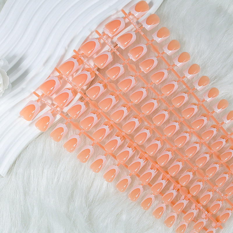 Acrylic nail set with elegant French tips and minimalist designs Stornfield