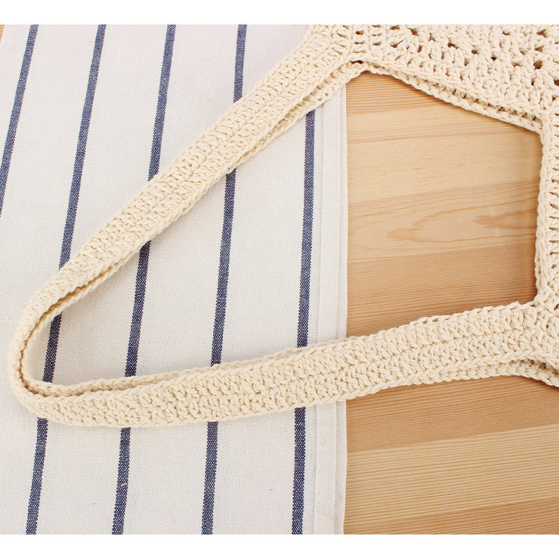 Handmade crochet tote bag with modern pattern Stornfield
