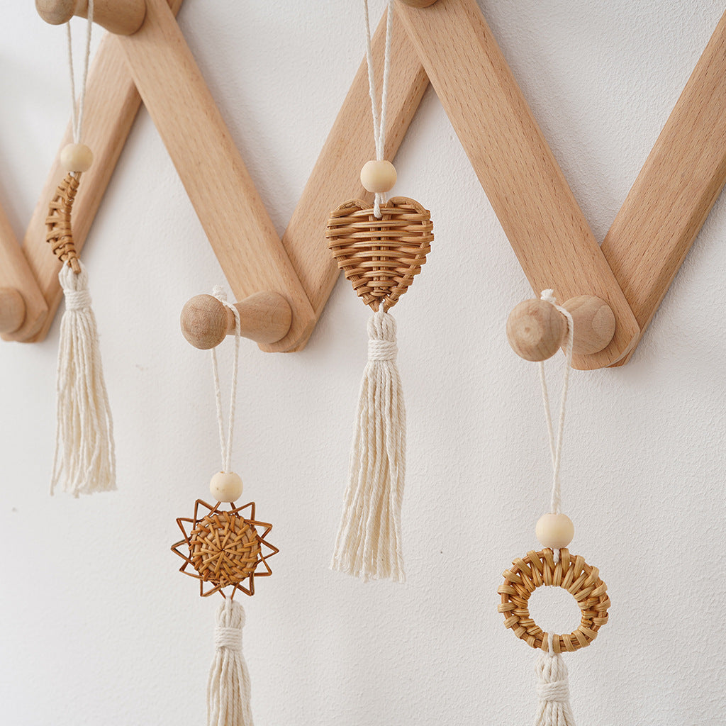Boho Chic Woven Heart Wall Hanging Stornfield
