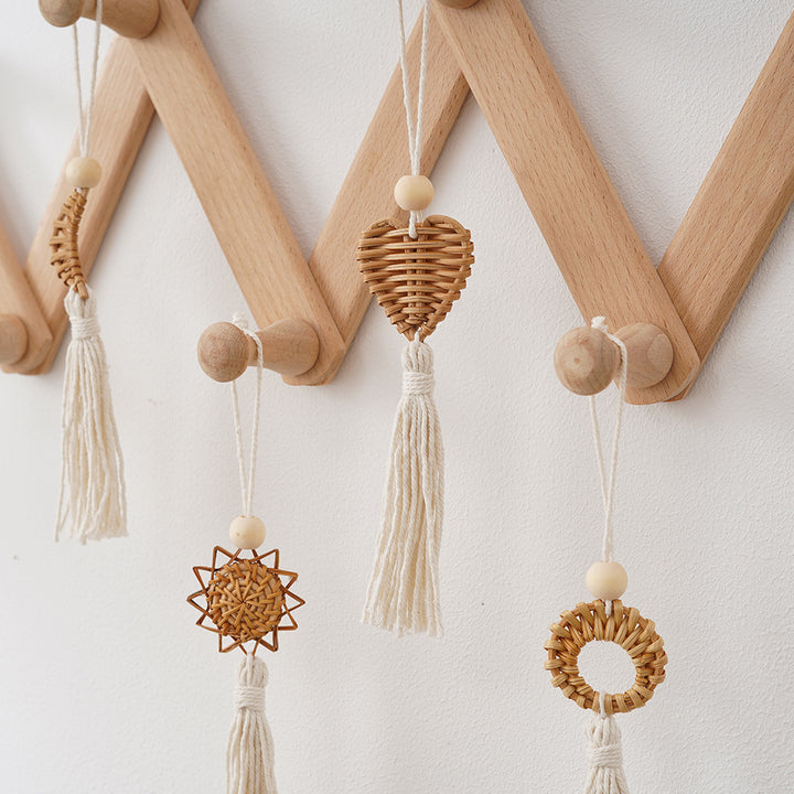 Boho Chic Woven Heart Wall Hanging Stornfield