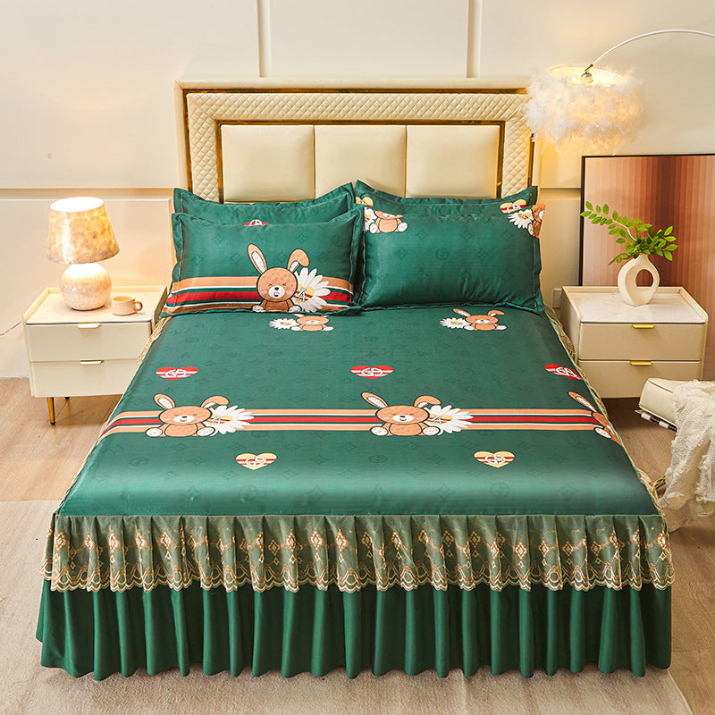 Ladies daybed cover with playful bear motif Stornfield