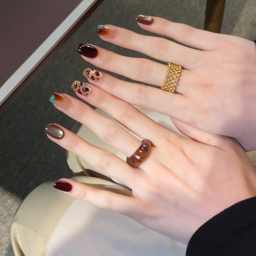 Artistic Press-On Nail Design Stornfield