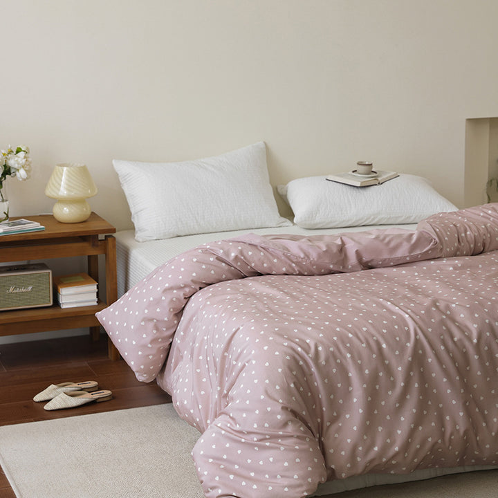 Bedding set made of high-quality cotton satin with duvet cover and pillowcases