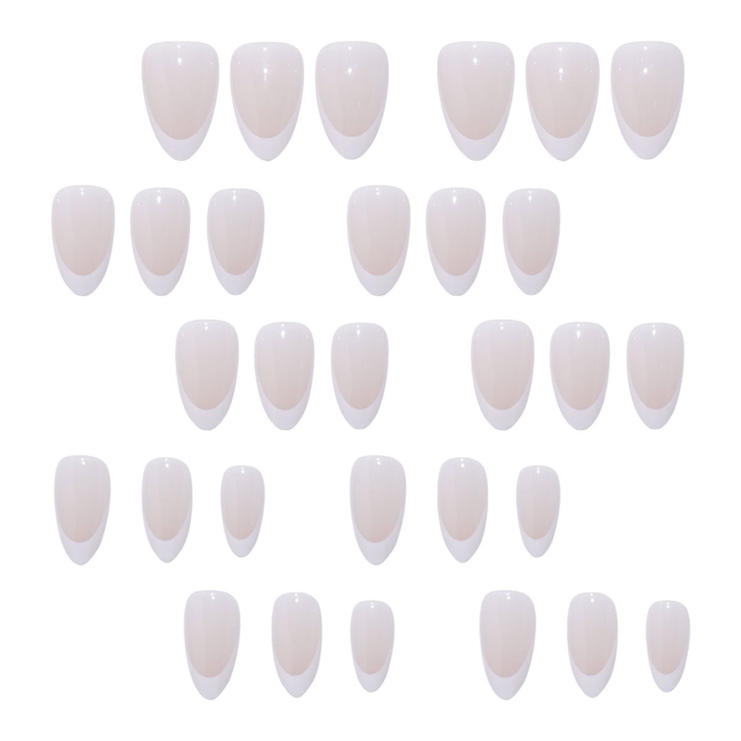 Stylish French Tip Press-On Nails