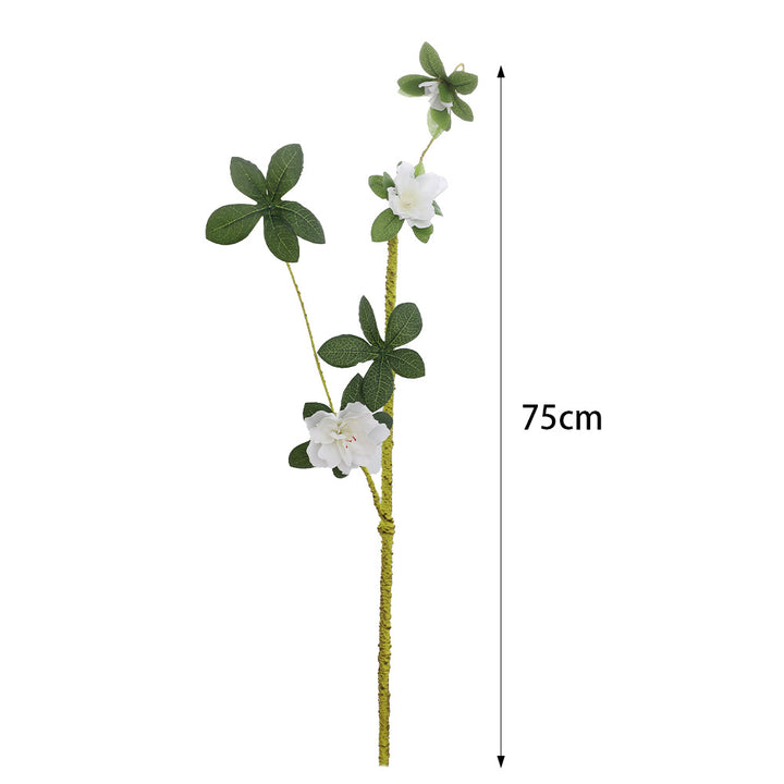 More elegant artificial flower branch with realistic blooms and leaves