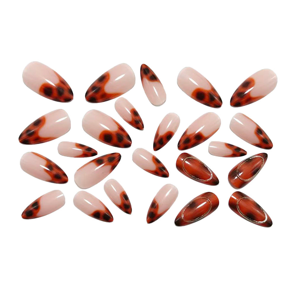 Shiny Artificial Nails in Elegant Teardrop Design Stornfield