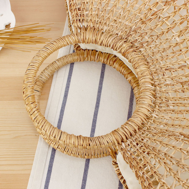 Basket bag with elegant round handle and handcrafted design Stornfield