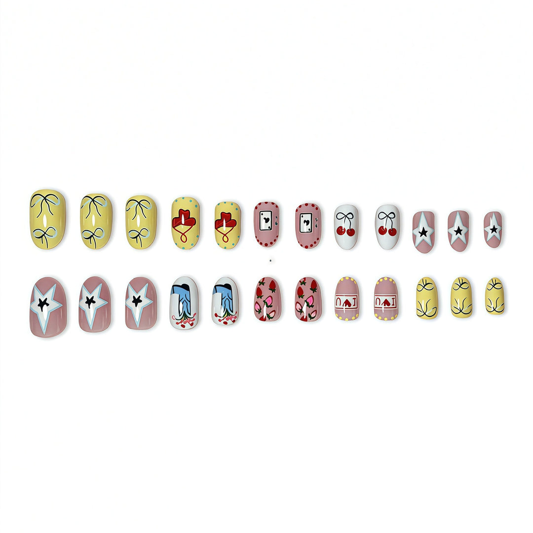 Artistic Cherry Blossom Press-On Nails Stornfield