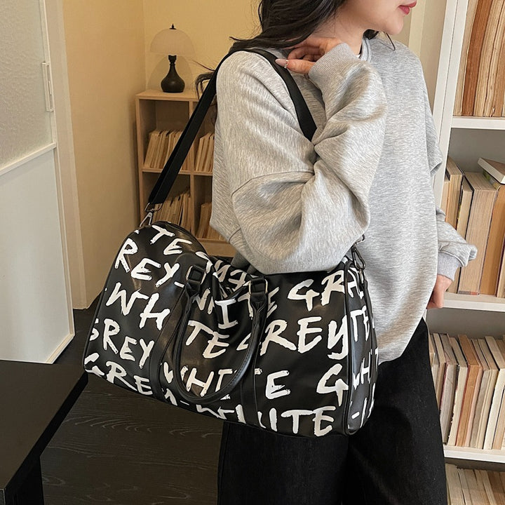 Stylish Graphic Print Duffle Bag Stornfield