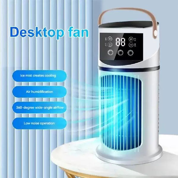 Unisex one size portable tower evaporative air cooler with LED touch display programmable thermostat and ergonomic carrying handle Stornfield