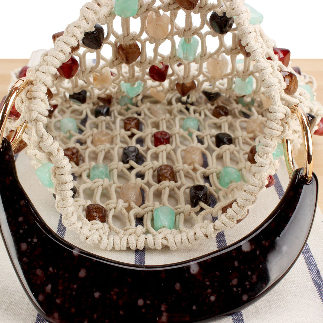 Handbag with Colorful Decorative Element Stornfield