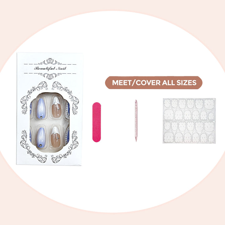 Elegant Press-On Nail Art Kit Stornfield
