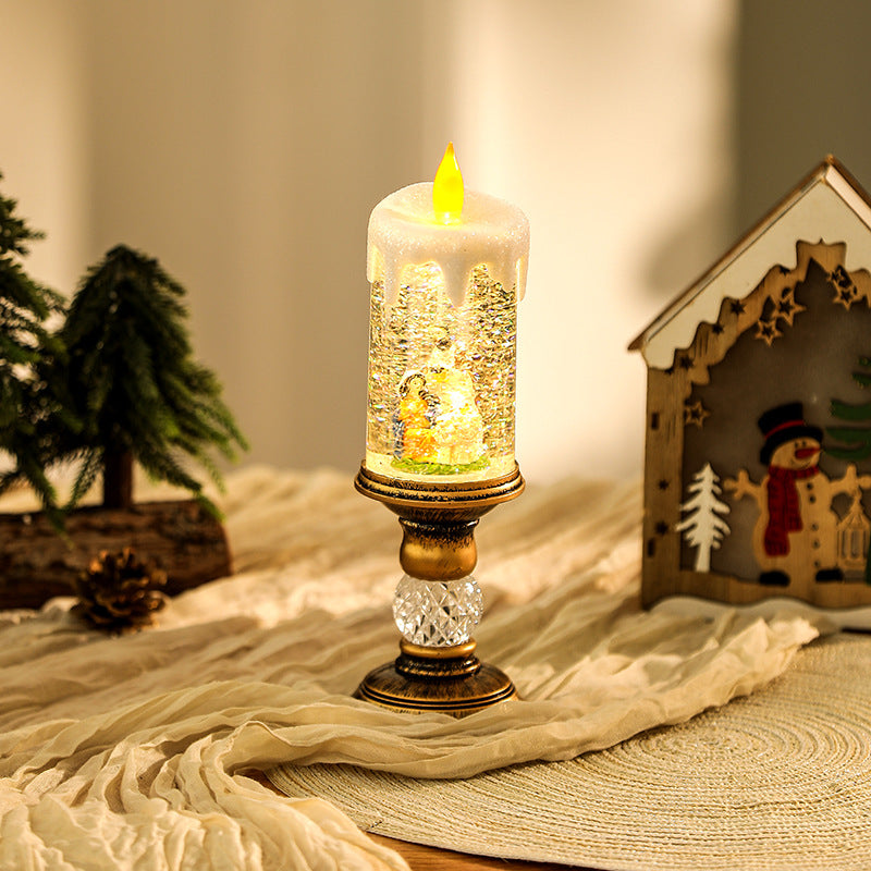 Christmas decoration lantern with snow globe Stornfield