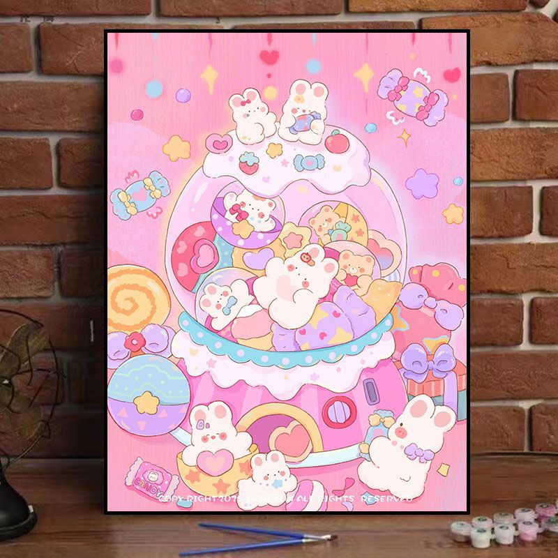 Whimsical Food-Themed Canvas Art Print Stornfield
