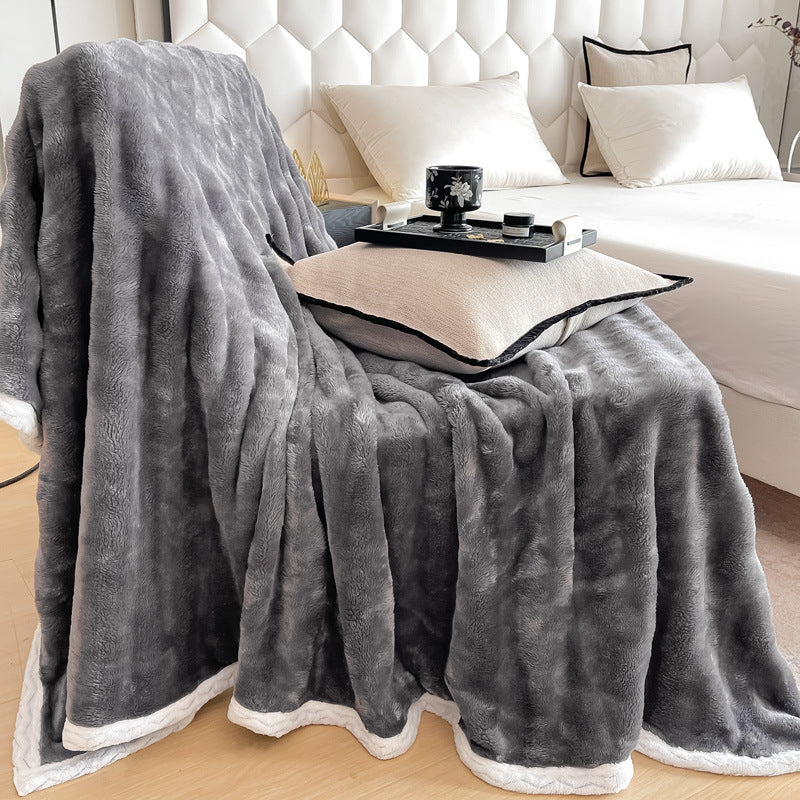 Plush Faux Fur Throw Blanket Stornfield