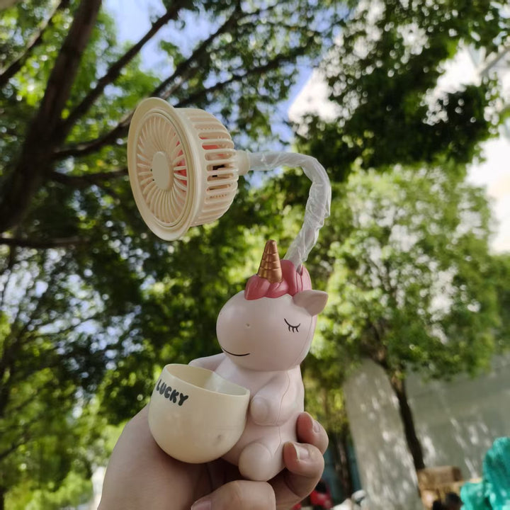 Unisex Portable Mini Fan with Unique Unicorn Design Stornfield