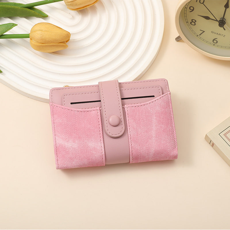 Textured Multi-Pocket Snap Closure Wallet Stornfield